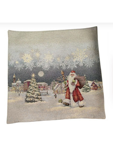 Наволочка декоративная 2416912 Морозко город гобелен 45*45 / Le Gobelin