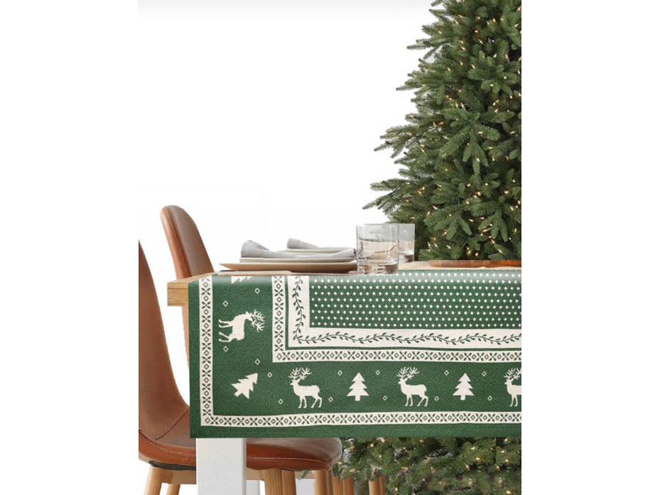 Наперон 2517843 Нидерланды зелень гобелен 100*100 / Le Gobelin