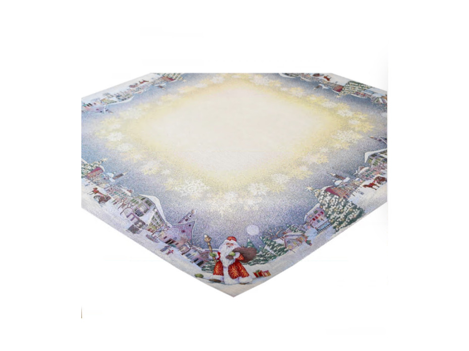 Наперон 2518953 Морозко бежевый гобелен 100*100 / Le Gobelin