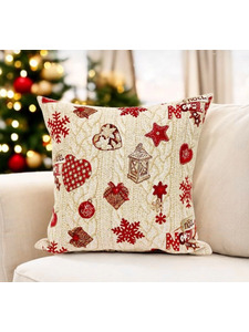 Наволочка декоративная 2415941 Зимнее вязание гобелен 45*45 / Le Gobelin