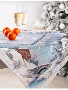 Наперон 01107 Лесные жрузья два оленя гобелен 100*100 / Le Gobelin