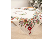 Наперон Зимний пир Скворечники гобелен 100*100 / Le Gobelin