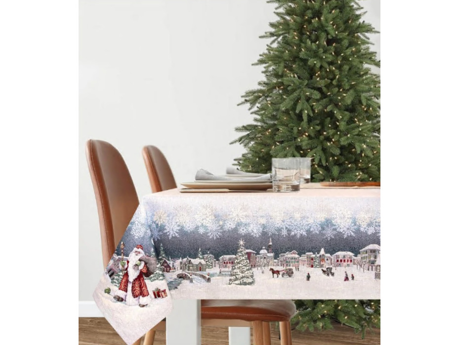Скатерть 2310189 Морозко серебро гобелен 140*140 / Le Gobelin