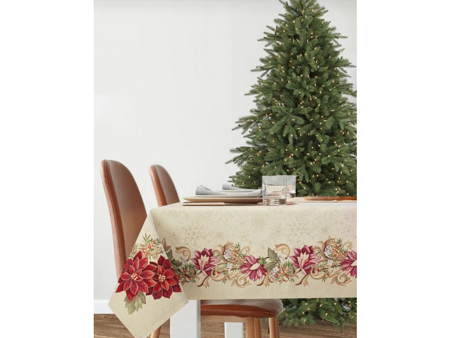 Скатерть 2310117 Галерея снежинок гобелен 140*240 / Le Gobelin