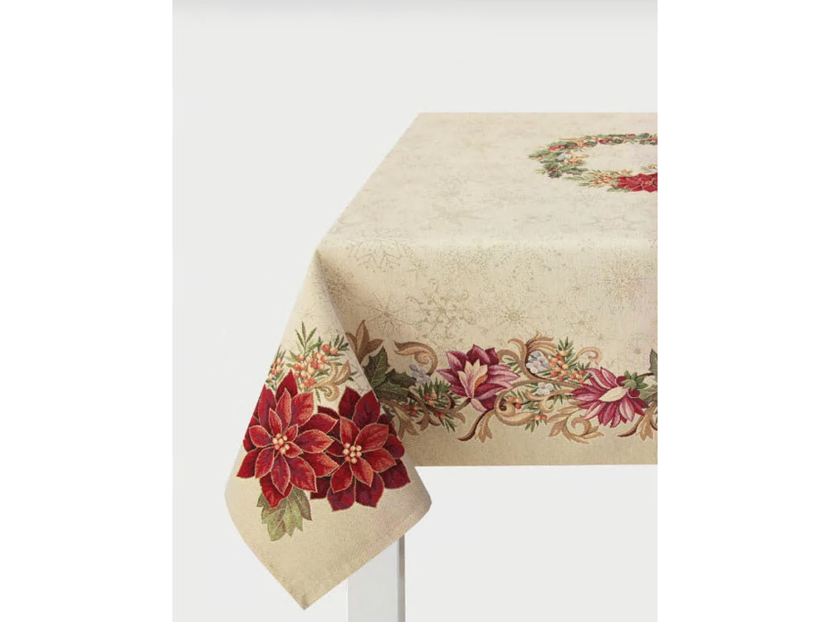 Скатерть 2310117 Галерея снежинок гобелен 140*240 / Le Gobelin