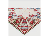 Наперон 2310356 Гномы сердечки гобелен 100*100 / Le Gobelin