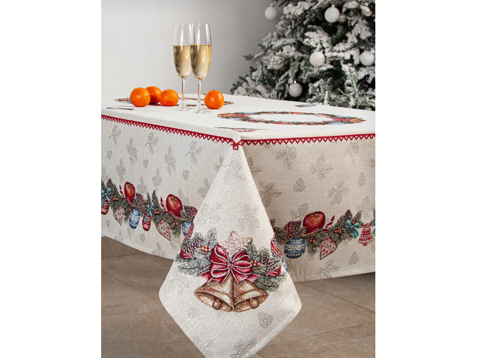 Скатерть 01580 Еловые ветки гобелен 140*240 / Le Gobelin