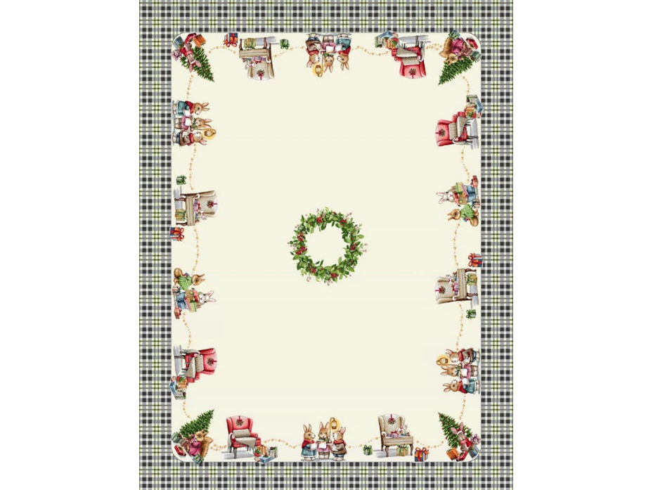 Скатерть 2310185 Мелодия Рождества гобелен 140*240 / Le Gobelin