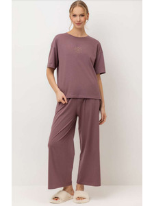 Пижама женская, футболка и брюки E 20183 / Very Neat