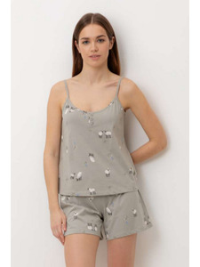 Пижама женская, майка и шорты E 20177 Овечки на лугу / Very Neat