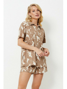 Пижама женская, руашка и шорты Malika / Aruelle