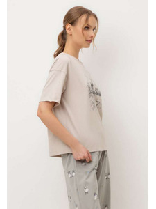 Пижама женская, футболка и брюки E 20178 / Very Neat