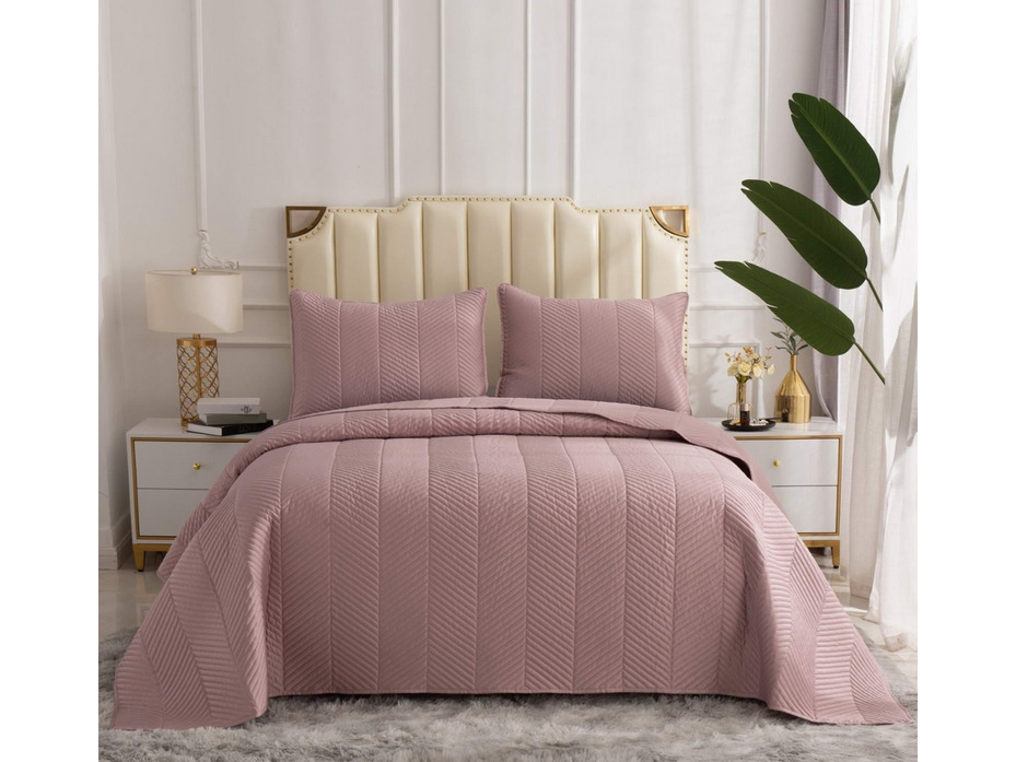 Покрывало с наволочками Адонис атласное 230*250, 50*70 ( 2 шт ) / Sofi de Marko