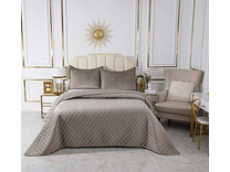 Покрывало с наволочками Натаниэль велюровое 240*260, 50*70 (2шт) / Sofi de Marko