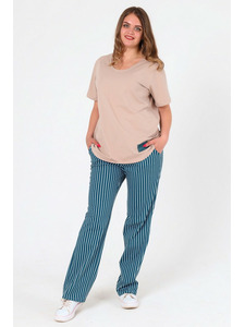 Пижама женская, футболка и брюки 21 82 21 / Золотое руно