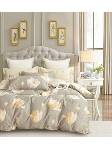 Постельное белье 24108 Цветы сатин Семейный сп / Tia