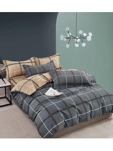 Постельное белье 24134 Геометрия сатин Семейный сп / Tia