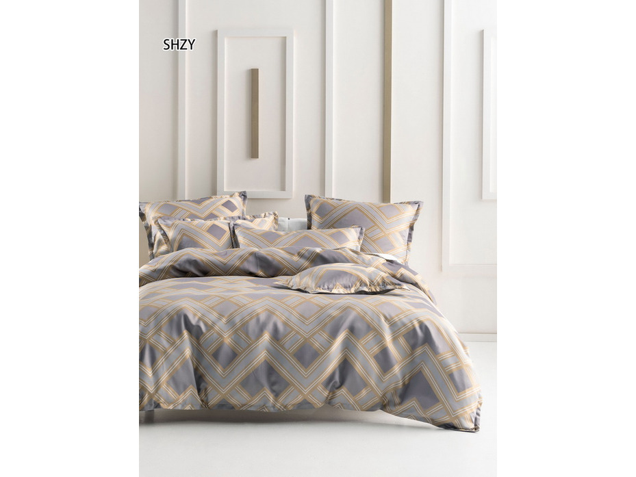 Постельное белье 2543 Геометрия сатин 1,5 сп / Tia