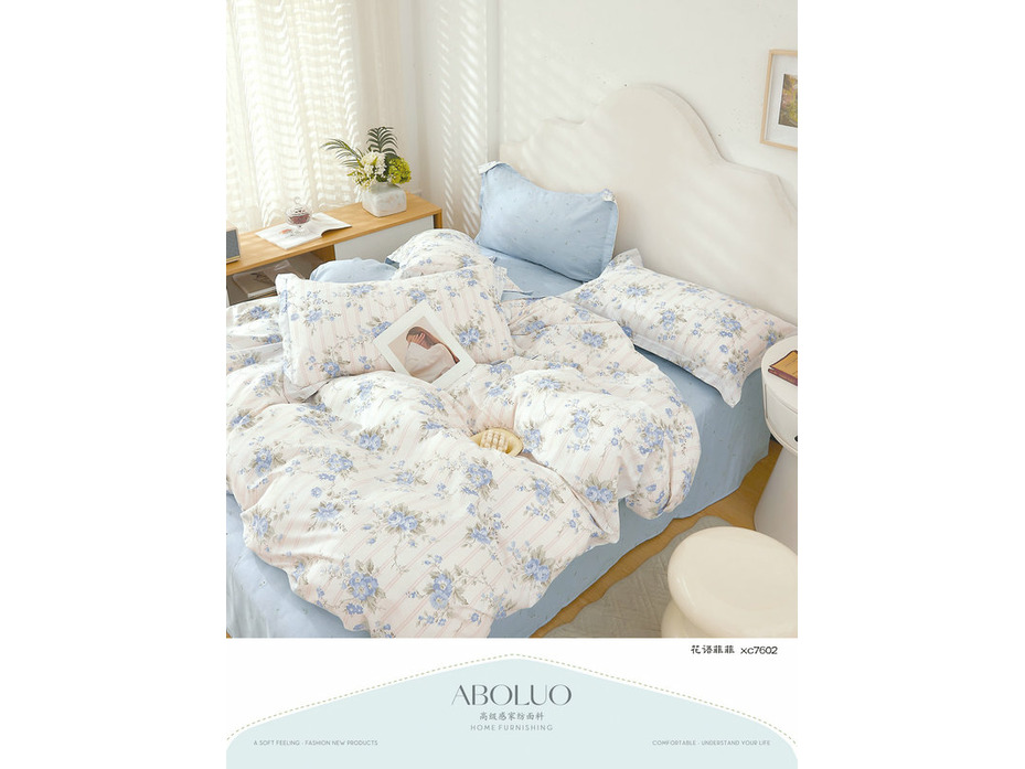 Постельное белье 924 Цветы сатин Евро сп / Tia