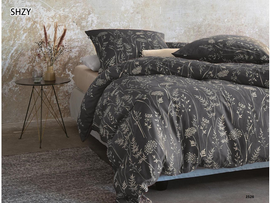 Постельное белье 2526 Цветы сатин 1,5 сп / Tia