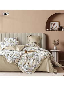 Постельное белье 2444 Цветы сатин 1,5 сп / Tia