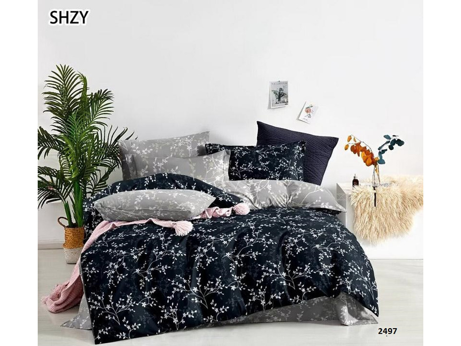 Постельное белье 2497 Цветы сатин 1,5 сп / Tia