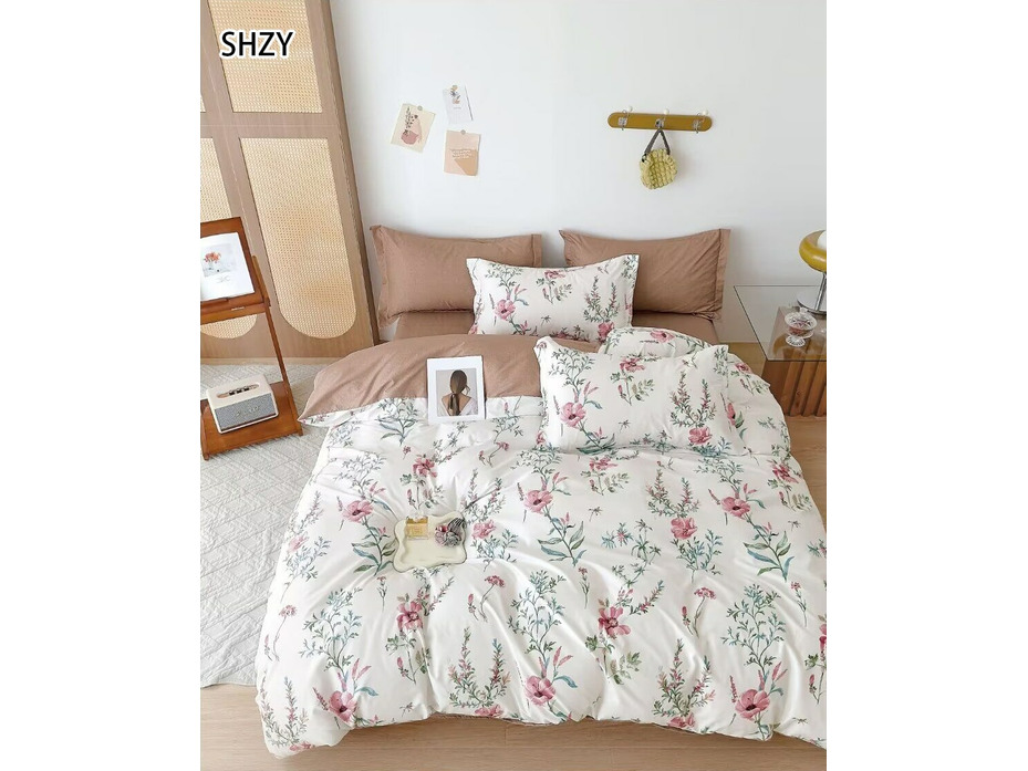 Постельное белье 6896 Цветы поплин 2 сп / Спать Пора