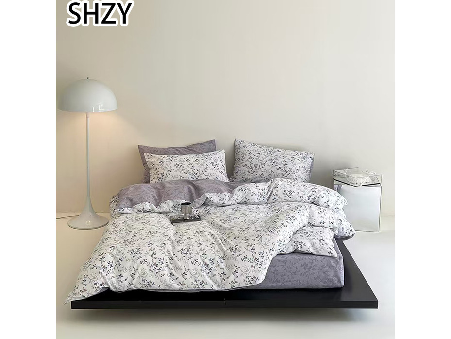 Постельное белье 2604 Цветы сатин 2 сп / Tia