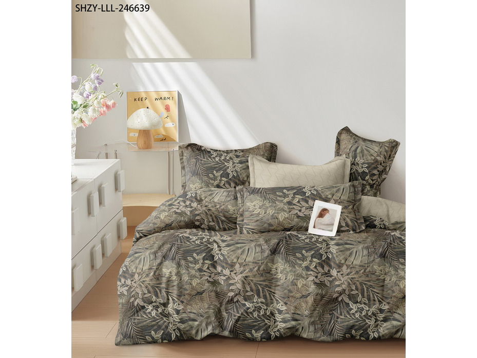 Постельное белье 2539 Цветы сатин 1,5 сп / Tia