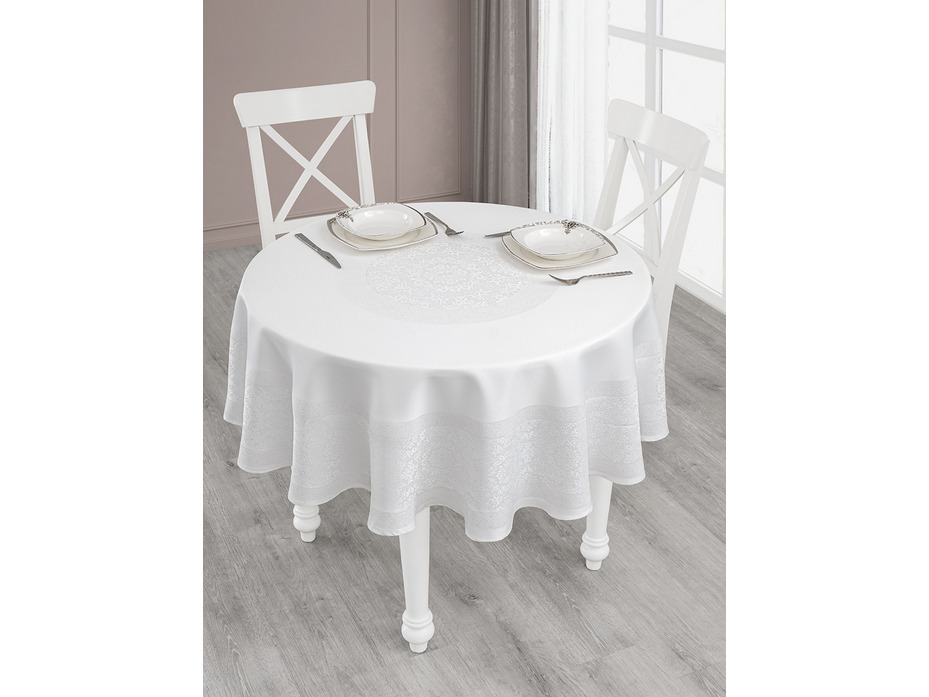 Скатерть Darvin полиэстер D 160 / Karna Home Textile Скатерть Darvin полиэстер D 160 / Karna Home Textile