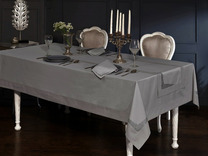 Столовый набор Diamonds хлопковый (скатерть 150*320, раннер 140*40, салфетки 40*40 10 шт) / Maison Dor Столовый набор Diamonds хлопковый (скатерть 150*320, раннер 140*40, салфетки 40*40 10 шт) / Maison Dor