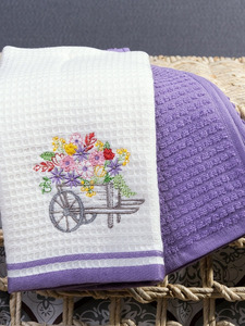 Набор полотенец Provence 1 A вафельно-махровые 40*60 (2 шт) / Arya