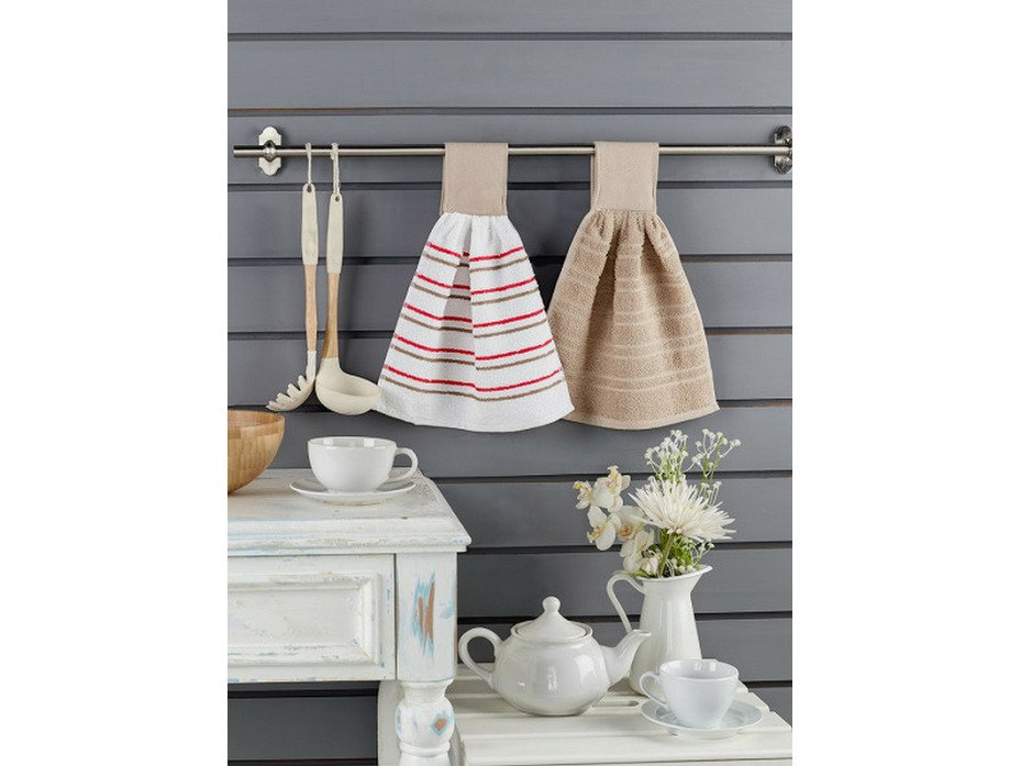 Набор полотенец Limbo махровые, на липучке (30*30, 2 шт) / Karna Home Textile