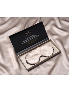 Маска для сна шелковая, темно-бежевый / OnSilk