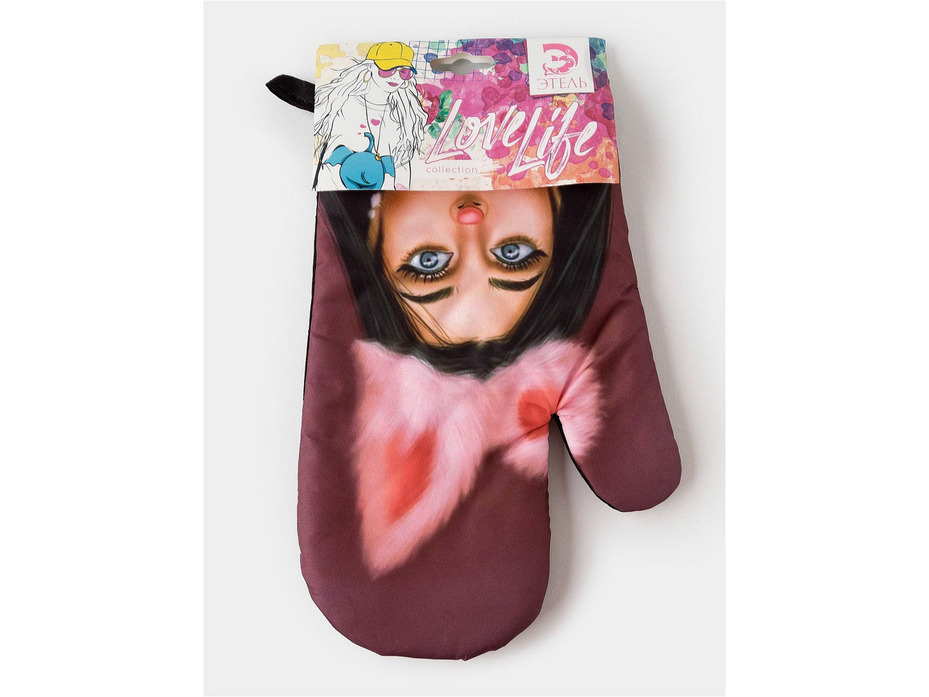 Рукавица 4437231 Love Life Пушистая 16*26 / Этель