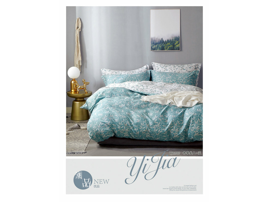 Постельное белье 941 Цветы сатин Евро сп / Tia