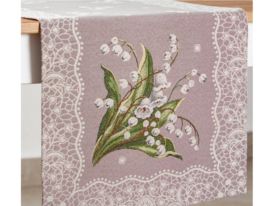 Дорожка 04709 Ландыши гобелен 44*140 / Le Gobelin