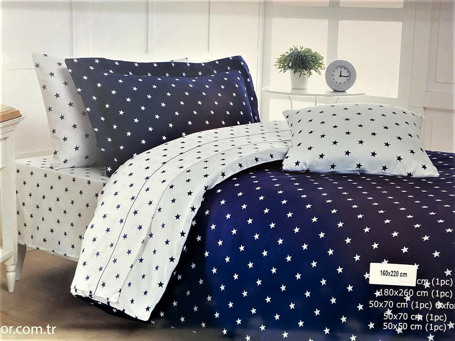 Постельное белье Stars сатин Евро сп / Maison Dor