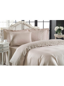 Постельное белье Lina сатин Евро сп / Tivolyo Home