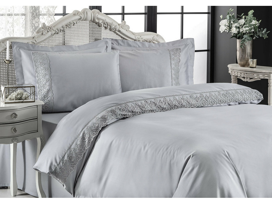 Постельное белье Lina сатин Евро сп / Tivolyo Home