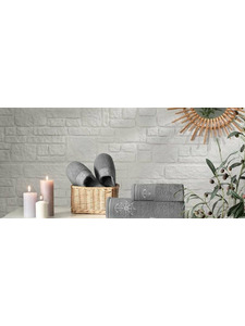 Набор полотенец с тапками Navy махровые (35*50, 50*90, 75*150) / Tivolyo Home