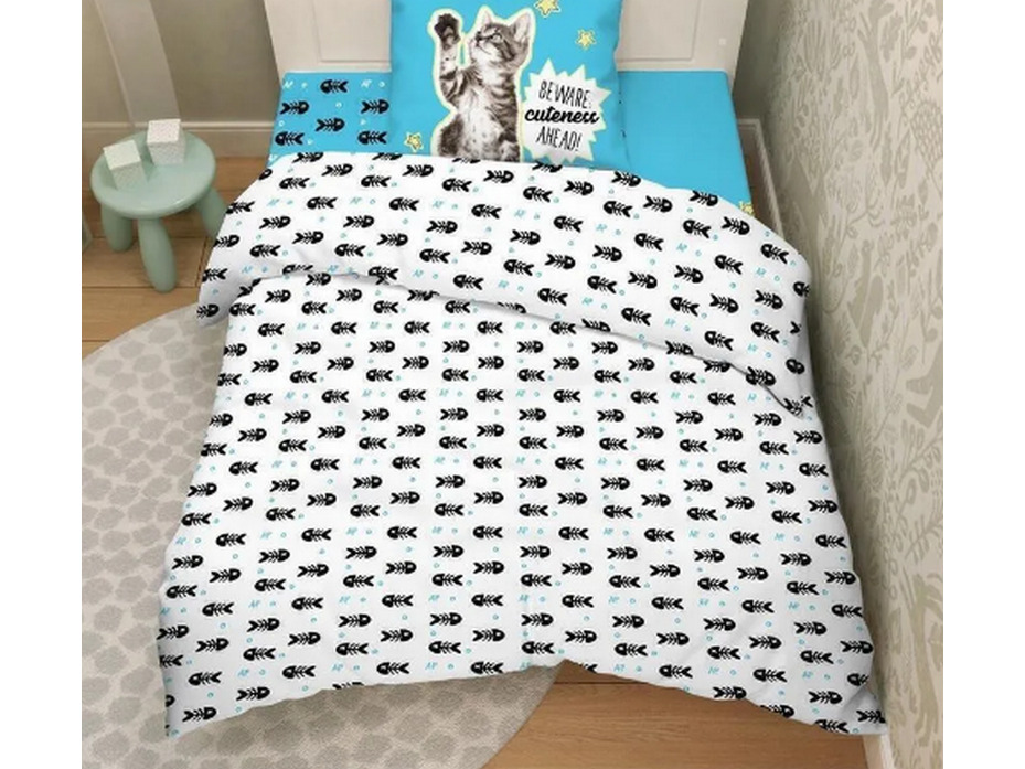 Постельное белье 9674 (17) Ловись рыбка поплин 1,5 сп / Василиса