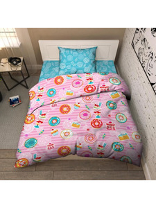 Постельное белье 9278 (17) Сладкоежка бязь 1,5 сп / Василиса