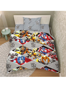 Постельное белье 9933 (17) Трансформеры бязь 1,5 сп / Василиса