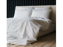 Пододеяльник 143YD-42 Белый клетка уваренный хлопок 172*215 / Tia