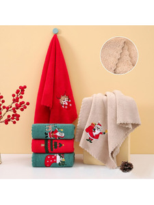 Полотенце 10041149 Дед Мороз микрофибра 35*75 / 7-я