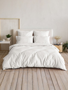 Пододеяльник 213KL-1 Белый сатин 220*240 / Tia
