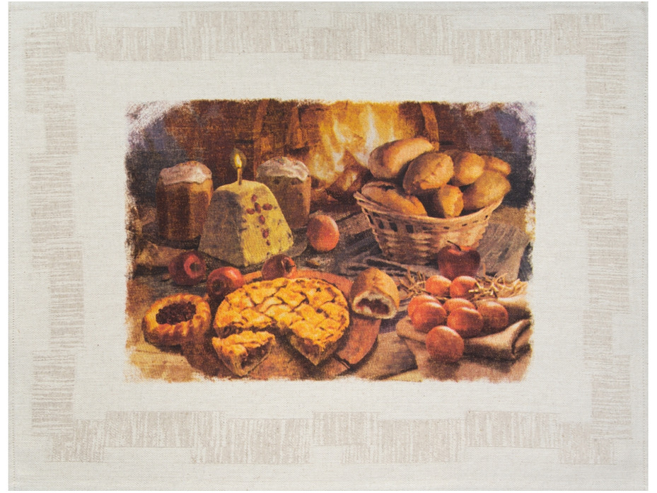 Набор полотенец 20С189-ШР Пасхальная трапеза 3 хлопковые (45*60, 3 шт) / Белорусский лен