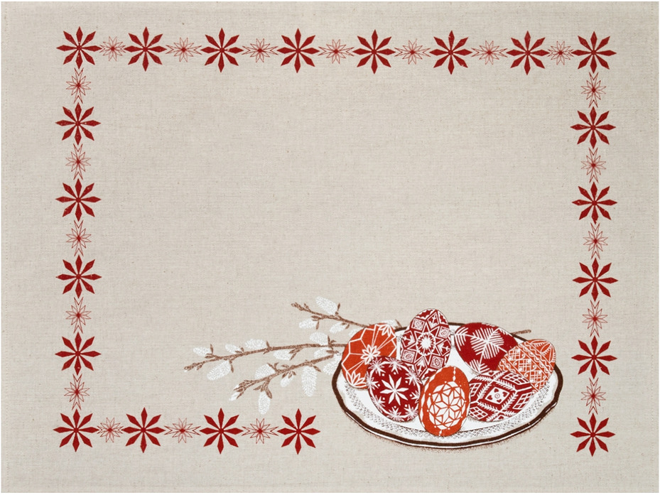 Набор полотенец 22С145-ШР Традиционное 3 Пасха хлопковые (45*60, 3 шт) / Белорусский лен