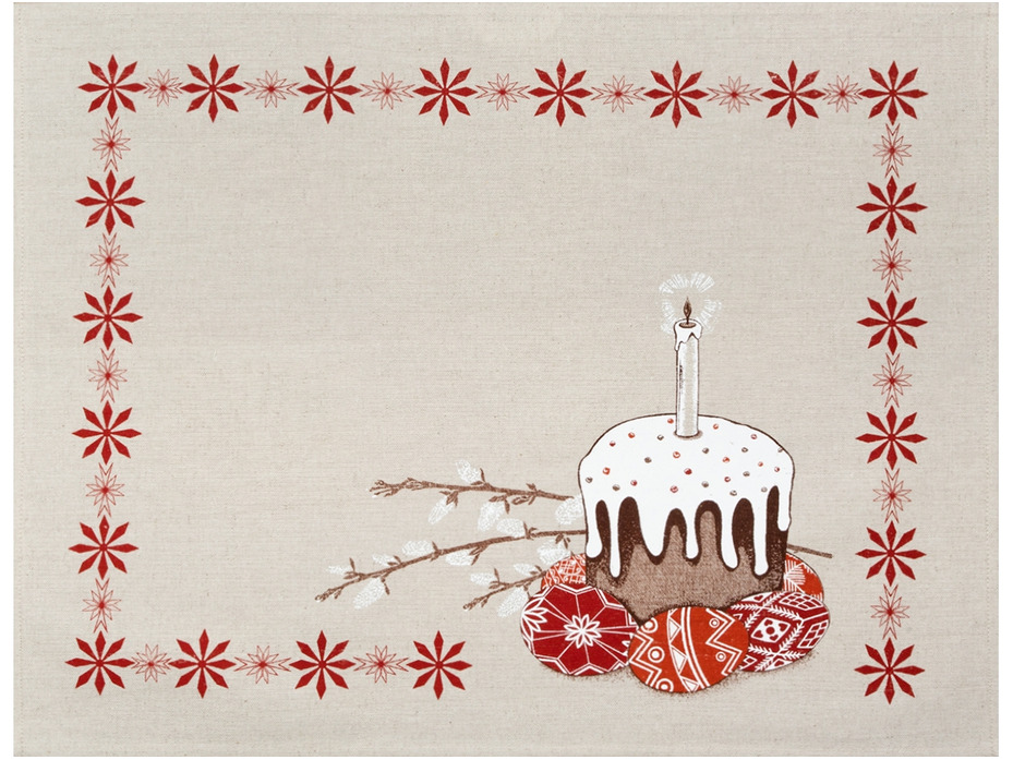 Набор полотенец 22С145-ШР Традиционное 3 Пасха хлопковые (45*60, 3 шт) / Белорусский лен